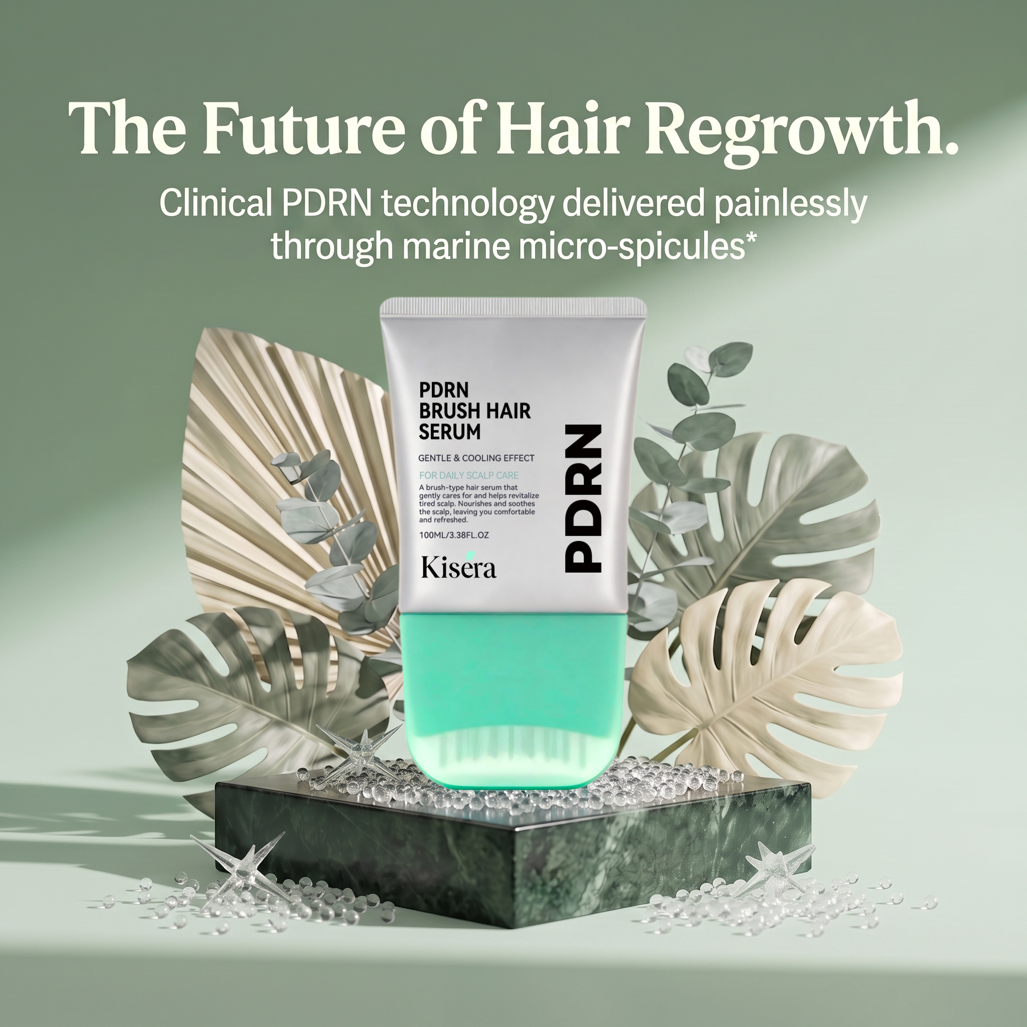 Kisera® PDRN Reedle Shot Hair Brush Serum