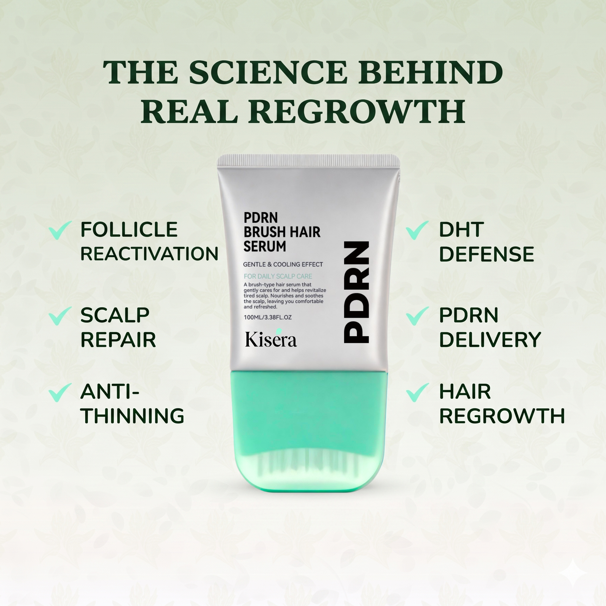 Kisera® PDRN Reedle Shot Hair Brush Serum